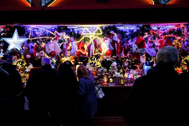 Imagen de archivo de un mercadillo navideño. 