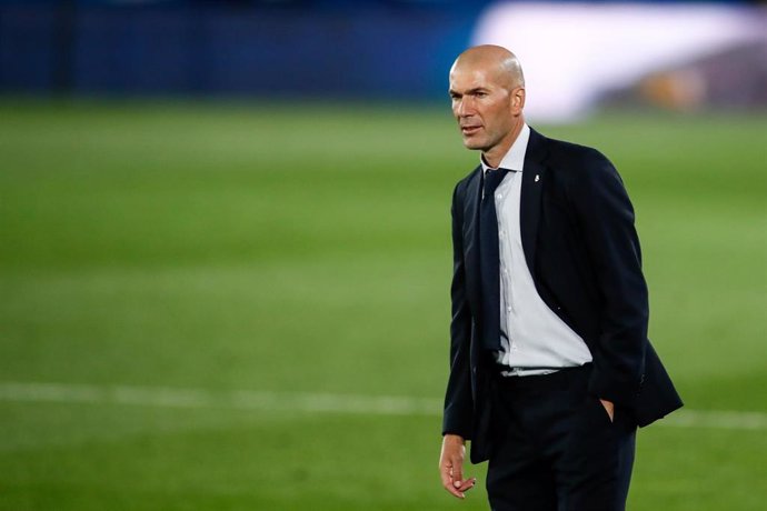 Zinédine Zidane durante un partido con el Real Madrid