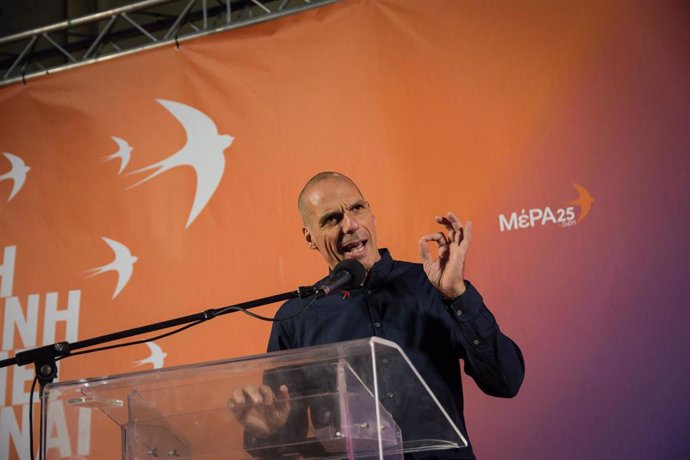  Yanis Varoufakis, Greek former Finance Minister and candidate for DiEM25-MeRA25 speaks during an electoral campaign event ahead of the 2019 Greek legislative election, slated for 07 July 2019. Photo: Nikolas Joao Kokovlis/SOPA Images via ZUMA Wire/dpa