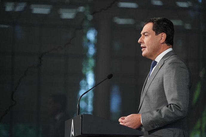 El presidente de la Junta de Andalucía, Juanma Moreno