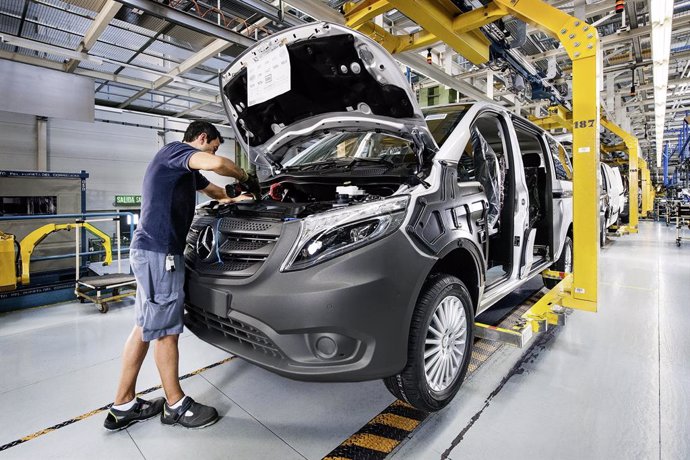 Producción del Mercedes-Benz Vito en la planta de Mercedes-Benz en Vitoria