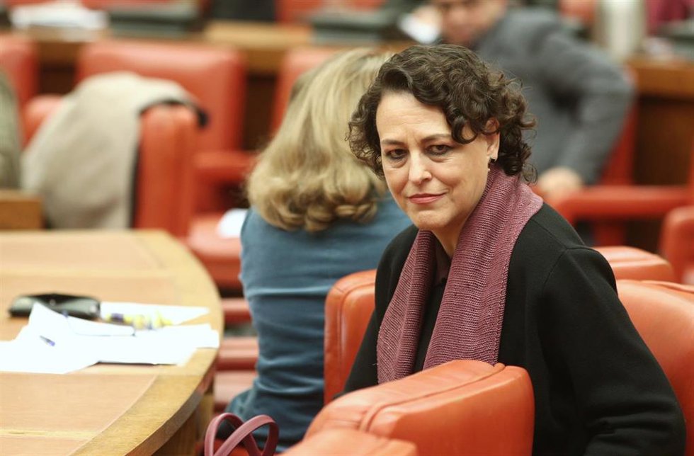 La presidenta de la Comisión del Pacto de Toledo, Magdalena Valerio, en una imagen de archivo