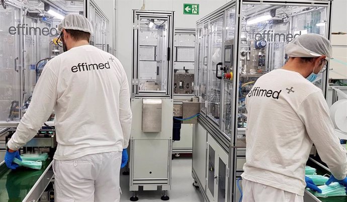 La firma cordobesa, que cuenta con una plantilla de 540 trabajadores, fabricará al mes seis millones de mascarillas quirúrgicas y tres millones de FFP2 que comercializarán baja la marca Effimed.
