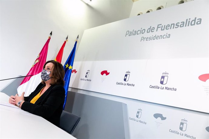 La consejera de Economía, Empresas y Empleo, Patricia Franco, comparece para analizar los datos de la EPA del tercer trimestre, en el Palacio de Fuensalida.