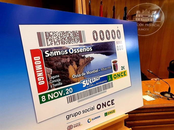 Presentación del cupón de la ONCE dedicado a Ossa de Montiel