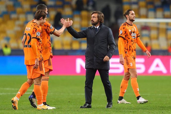 Andrea Pirlo, head coach of Juventus after the UEFA Champions League, Group Stage, Group G football match between Dynamo Kiev and Juventus on October 20, 2020 at NSK Olimpiyskiy in Kiev, Ukraine - Photo Andrey Lukatsky / Orange Pictures / DPPI