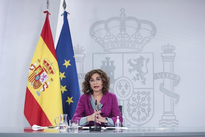 La ministra portavoz y de Hacienda, María Jesús Montero, comparece en rueda de prensa posterior al Consejo de Ministros