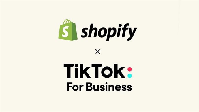 Logos de Shopify y TikTok.