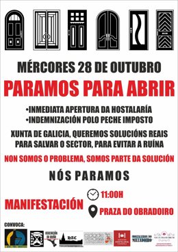Cartel de la manifestación de este miércoles