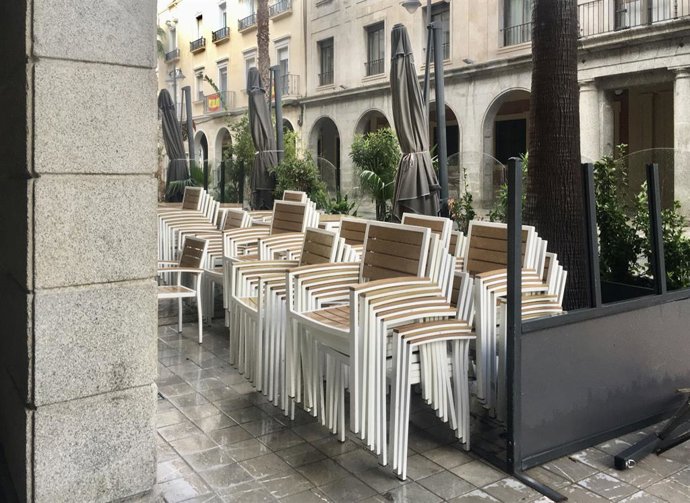 Veladores en Huelva. 