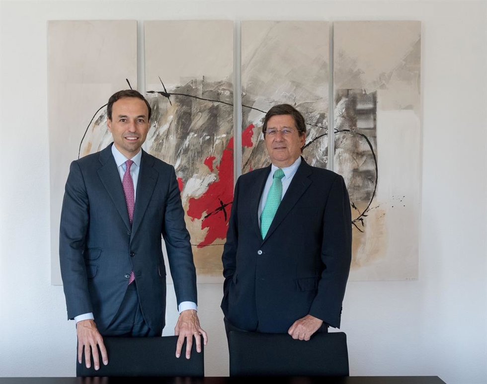 El fundador y presidente de Healthcare Activos, Jorge Guarner, y el consejero delegado, Albert Fernández
