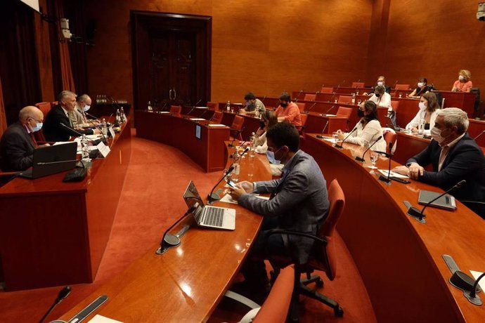 Comissión de Asuntos Institucionales (CAI) del Parlament en el mes de septiembre de 2020