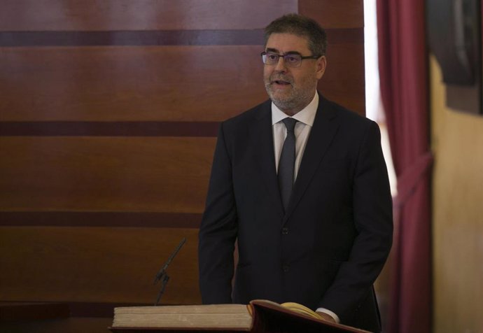 El presidente de la Cámara de Cuentas de Andalucía, Antonio López, en una foto de archivo.