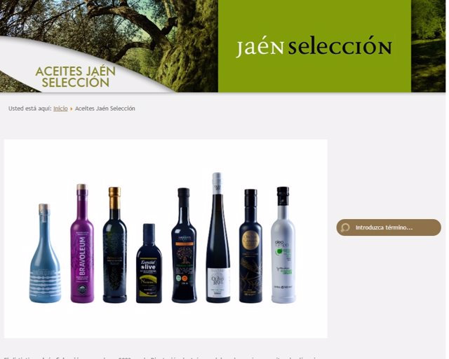 Aceites Jaén Selección 2020 en la web Oleotour Jaén.