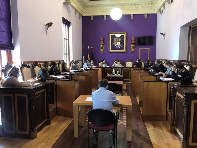 Reunión de la comisión covid-19 del Ayuntamiento de Jaén.