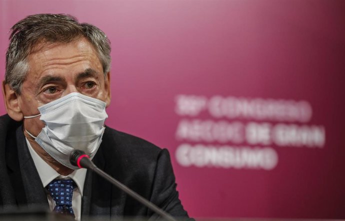 El director general de Consum, Juan Luis Durich, en el 35 Congreso de Gran Consumo organizado por la Asociación de Fabricantes y Distribuidores (AECOC), en Valencia.