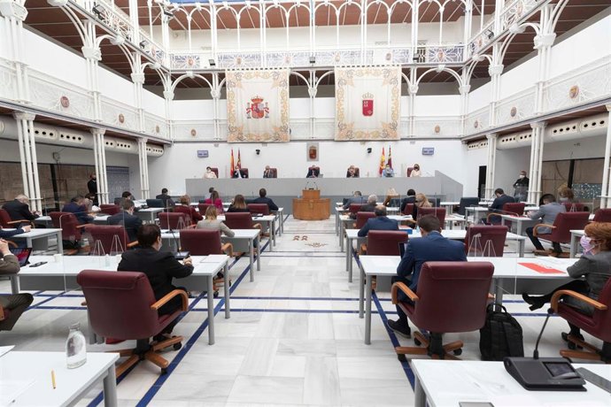 Imagen del Pleno de la Asamblea regional de Murcia