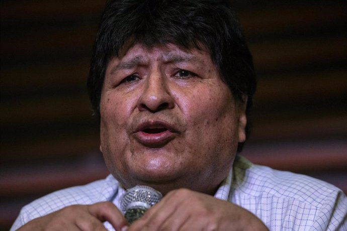 Evo Morales, expresidente de Bolivia, durante un acto en Buenos Aires