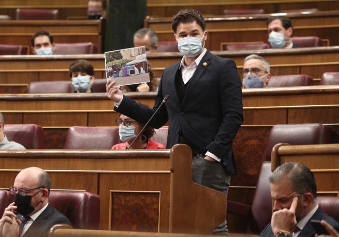 El portaveu d'ERC al Congrés, Gabriel Rufián.