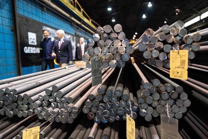 US Vice President Pence visits Gerdau Ameristeel steel mill