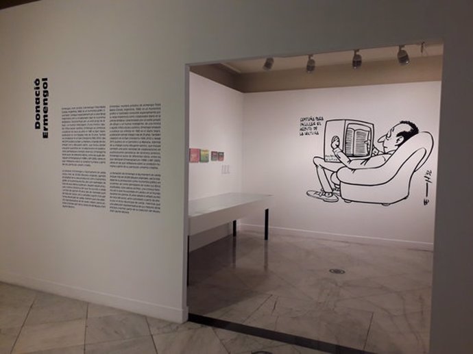 Imatge de la mostra de l'humorista grfic Ermengol que es pot veure al Museu Morera de Lleida, el 28 d'octubre del 2020. (Horitzontal)