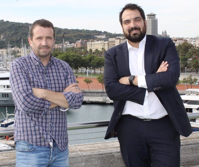 De derecha a izquierda; Miquel Martí, CEO de Barcelona Tech City y David Parra, CEO de Leyton Iberia
