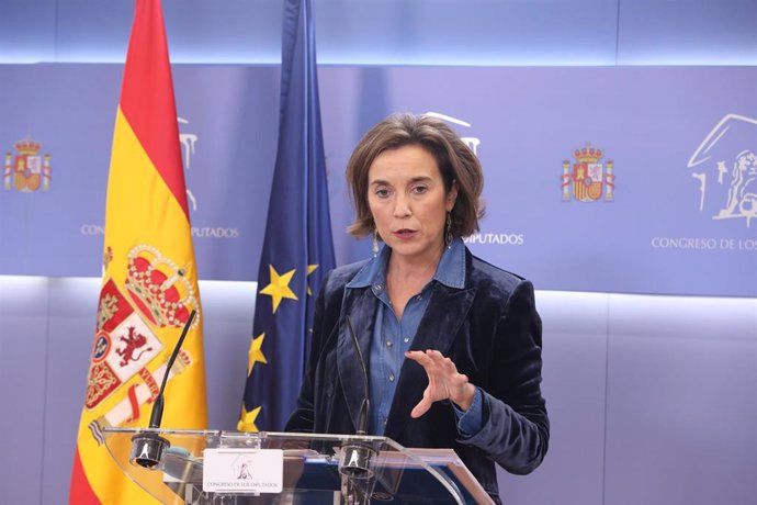 La portavoz del PP en el Congreso de los Diputados, Cuca Gamarra, interviene en la rueda de prensa posterior a la reunión de la Junta de Portavoces en el Congreso de los Diputados, en Madrid (España), a 27 de octubre de 2020.