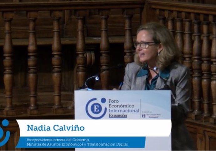 Nadia Calviño interviene en el Foro Expansión Internacional