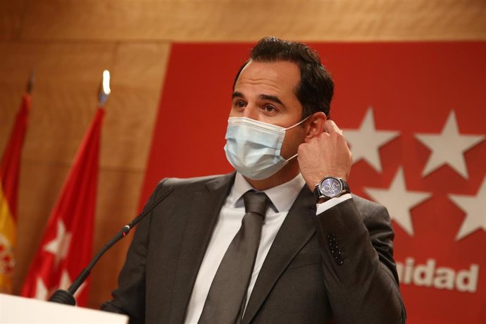 El vicepresidente, consejero de Deportes, Transparencia y portavoz de la Comunidad de Madrid, Ignacio Aguado