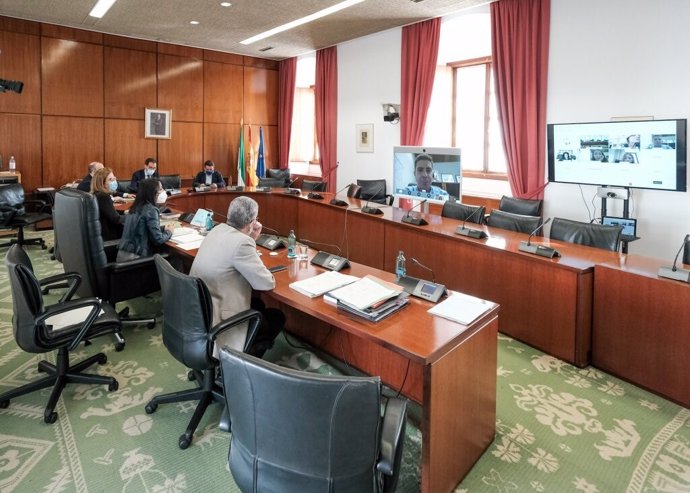 Reunión de la Junta de Portavoces del Parlamento andaluz.