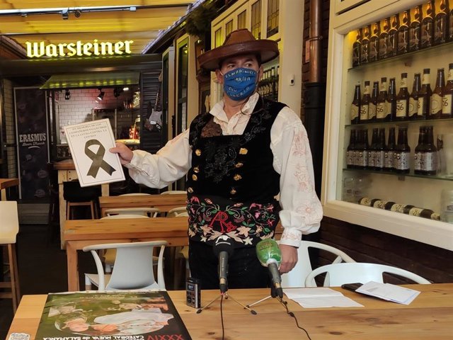 'El Mariquelo' En La Presentación De La Subida De Este Sábado A La Catedral De Salamanca.