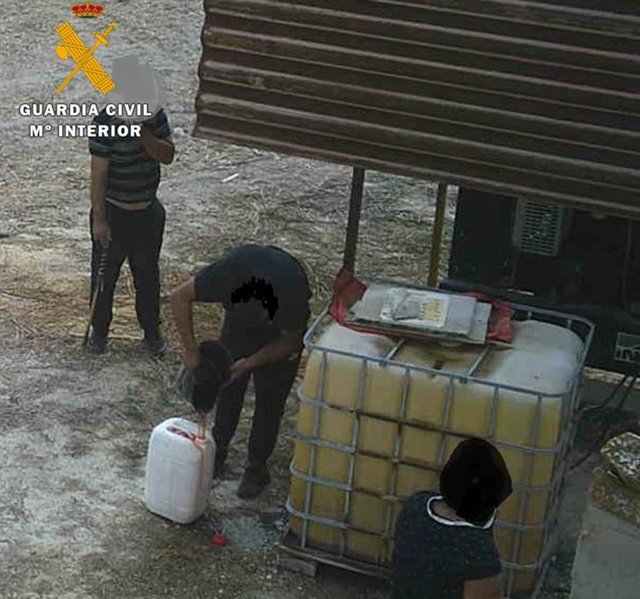 Imagen de uno de los robos en una explotación de Valladolid.