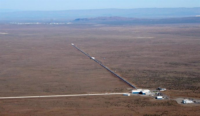 Vista aérea del observatorio de LIGO en Hanford (Estados Unidos).