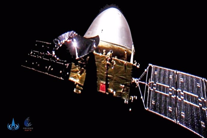 Autofoto de la sonda Tianwen 1 en el espacio profundo