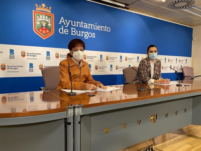 Maribel Bringas y Andrea Ballesteros, concejales del Grupo Municipal Popular del Ayuntamiento de Burgos.