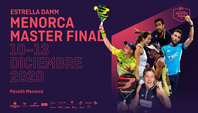 Cartel de presentación del Estrella Damm Menorca Master Final 2020 del World Padel Tour