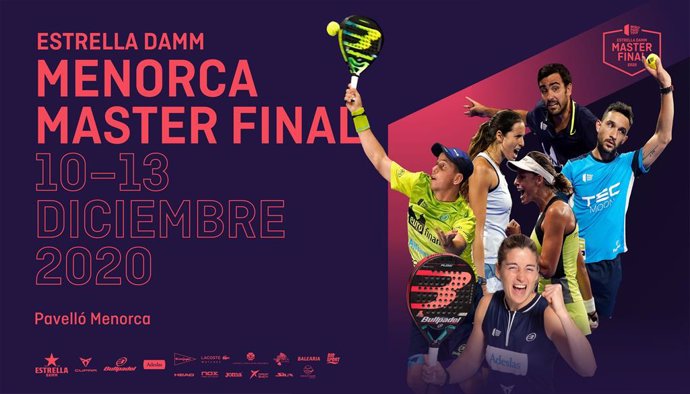 Cartel de presentación del Estrella Damm Menorca Master Final 2020 del World Pad
