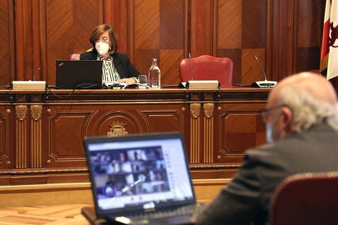 Imagen del pleno del mes de octubre de la Diputación de Palencia.