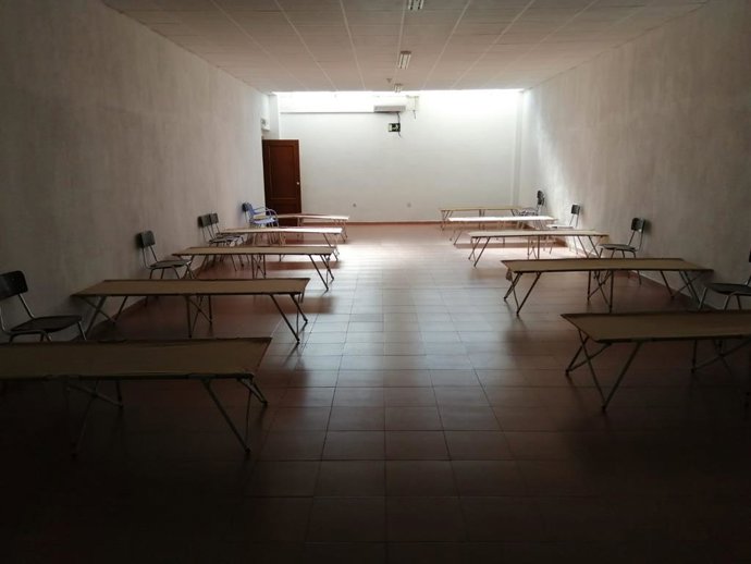 Camas lavables instaladas en el Centro de Transeúntes