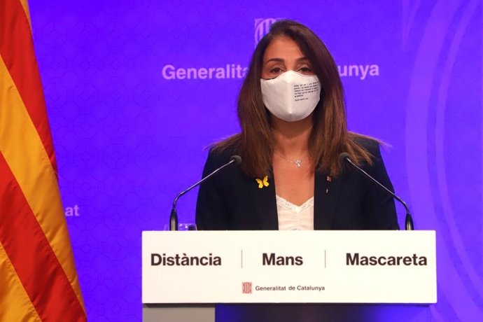 La consellera de presidncia i portaveu del Govern en funcions, Meritxell Budó.