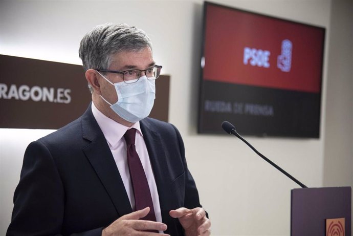 El portavoz del PSOE en las Cortes de Aragón, Vicente Guillén.
