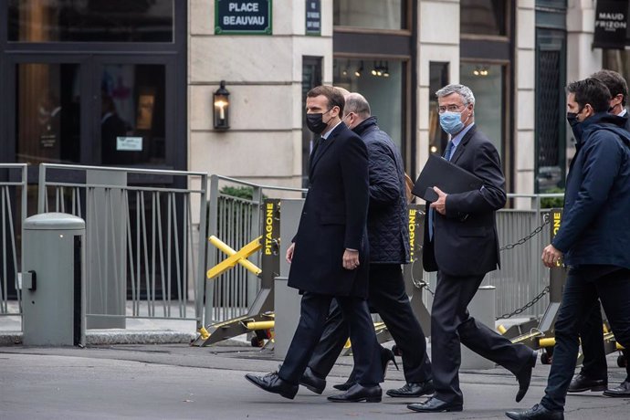 Emmanuel Macron visita Niza tras el ataque en una iglesia