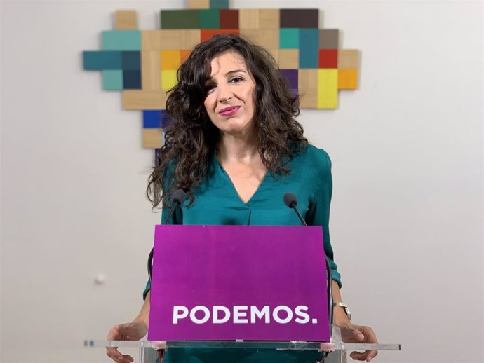 La secretaria de Servicios Públicos y Cuidados y coportavoz de Podemos Andalucía, Libertad Benítez