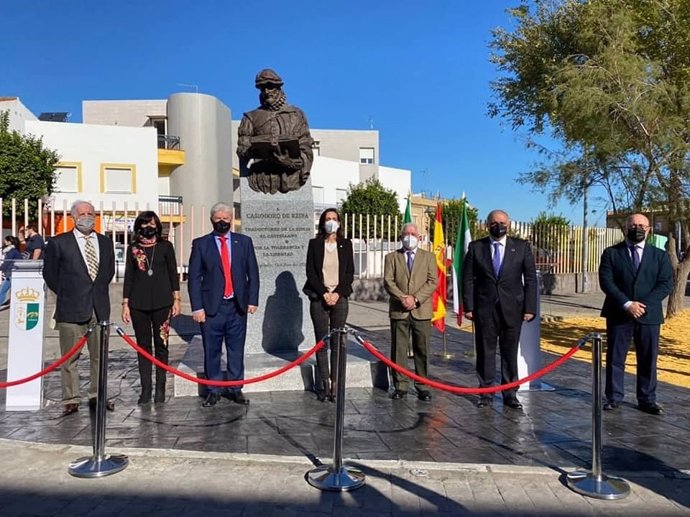 Inauguración de la estatua de Casiodoro de la Reina