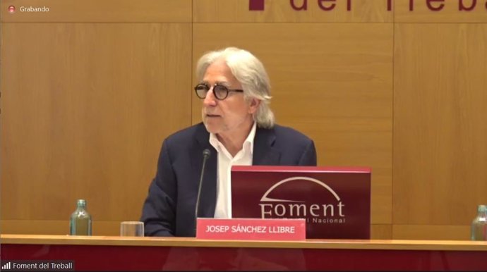 El president de Foment del Treball, Josep Sánchez-Llibre
