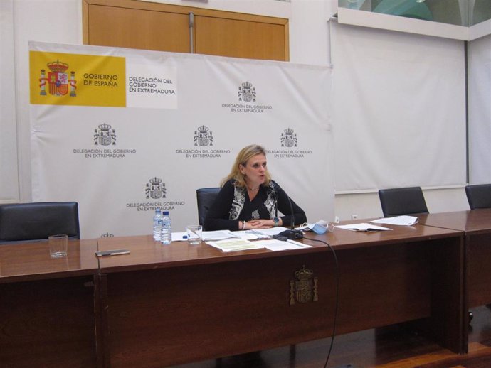 La delegada del Gobierno, Yolanda García Seco, presenta los PGE en rueda de prensa