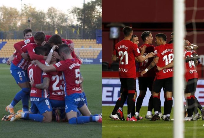 Sporting y Mallorca ganan a Alcorcón y Málaga en la novena jornada