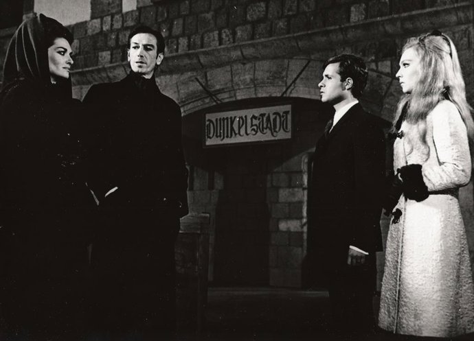 Fotograma de 'La marca del hombre lobo' en la Estación de Colmenar Viejo. 1968