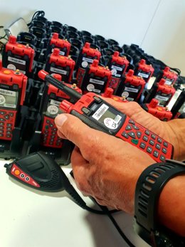 Algunas de las 136 dispositivos recepcionados.