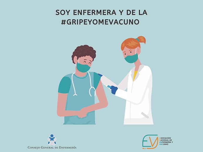 La Organización Colegial de Enfermería lanza la campaña 'Soy enfermera y de la #GripeYomeVacuno'